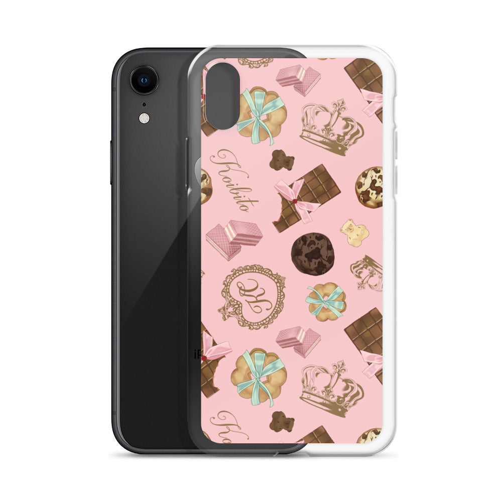 Stylish Royal Cookie iPhone® Clear Case featuring a charming design, offering protection from scratches and dirt.