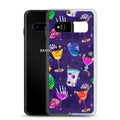 Protect your phone stylishly with the Monster Party Samsung® Clear Case, featuring vibrant Halloween-themed designs.