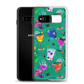 Sleek Monster Party Samsung® Clear Case features bold designs, protecting your phone from scratches and dirt.