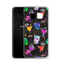 Monster Party Samsung® Clear Case displays vibrant designs, protecting your phone from scratches and dust effectively.
