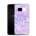 Colorful Glitter Gains Samsung® Clear Case showcases a sleek design, offering protection from scratches and dust.