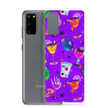 Colorful Monster Party Samsung® Clear Case with sleek design, protecting your phone from scratches and dirt.