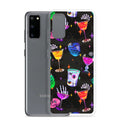 Colorful Monster Party Samsung® Clear Case with flexible sides for ultimate protection and stylish design.