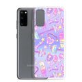 Sleek Glitter Gains Samsung® Clear Case showcases a colorful design, protecting your phone with style and durability.