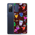 Colorful Monster Party Samsung® Clear Case featuring fun graphics, providing durable protection for your device.
