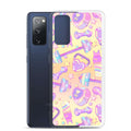 Protect your phone stylishly with the Glitter Gains Samsung® Clear Case, featuring a durable design and precise cuts.