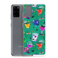 Sleek Monster Party Samsung® Clear Case features vibrant designs, protecting your phone from scratches and dirt.