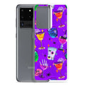 Protect your phone stylishly with the Monster Party Samsung® Clear Case featuring vibrant designs and durable construction.