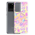 Sleek Glitter Gains Samsung® Clear Case with vibrant design, offering protection from scratches and dirt. Perfect fit!
