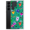 Colorful Monster Party Samsung® Clear Case offers stylish protection against scratches and dust for your phone.