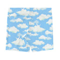 Versatile Cloudy Sky Shorts with a soft fabric and trendy cloud design, perfect for gym or casual outings.