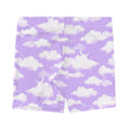Soft and stylish Cloudy Sky Shorts with a whimsical cloud pattern, perfect for workouts or casual outings.