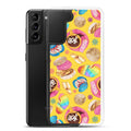 Colorful Pan Dulce Samsung® Clear Case, featuring sweet treats design, offers stylish protection for your phone.