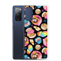 Colorful Pan Dulce Samsung® Clear Case features delightful baked treats design, protecting your phone stylishly and securely.