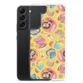 Colorful Pan Dulce Samsung® Clear Case showcasing delicious baked treats, perfect for protecting your Samsung phone.