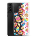 Colorful Pan Dulce Samsung® Clear Case showcases delightful treats, offering style and protection for your phone.