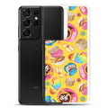 Colorful Pan Dulce Samsung® Clear Case offers stylish protection for your phone while showcasing vibrant baked treats.