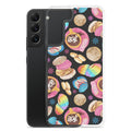 Colorful Pan Dulce Samsung® Clear Case features delicious treats, protecting your phone stylishly and effectively.