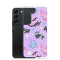 Protect your phone in style with the Axolotl Samsung® Clear Case, showcasing adorable axolotls and vibrant colors.