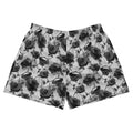 Stylish Enchanted Rose Athletic Short Shorts with a floral design, perfect for a chic, comfortable look.