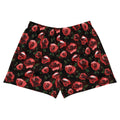 Stylish Enchanted Rose Athletic Short Shorts with a vibrant rose print, perfect for a comfy, chic workout look.