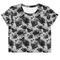 Stylish Enchanted Rose Crop Top featuring a floral design, perfect for any outfit and mood. Ideal for everyday wear!