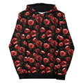 Cozy up in the Enchanted Rose Hoodie, featuring a vibrant floral print and relaxed fit for ultimate comfort.