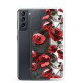 Protect your Samsung® with the stylish Enchanted Rose Samsung® Clear Case (Transparent) featuring a floral design.