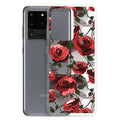 Protect your phone stylishly with the Enchanted Rose Samsung® Clear Case (Transparent), featuring vibrant rose designs.