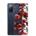 Protect your phone with the Enchanted Rose Samsung® Clear Case (Transparent), featuring a stylish floral design.