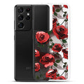 Protect your phone with the Enchanted Rose Samsung® Clear Case (Transparent), featuring a stylish rose design.