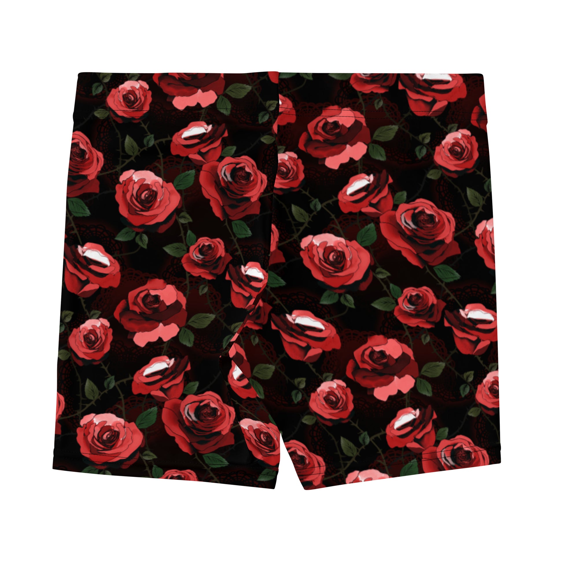 Stylish Enchanted Rose Shorts feature a vibrant floral design, perfect for lounging or casual outings.