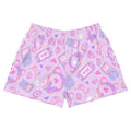Gamer Girl Athletic Short Shorts feature a fun gaming design, perfect for comfort during play or workouts.