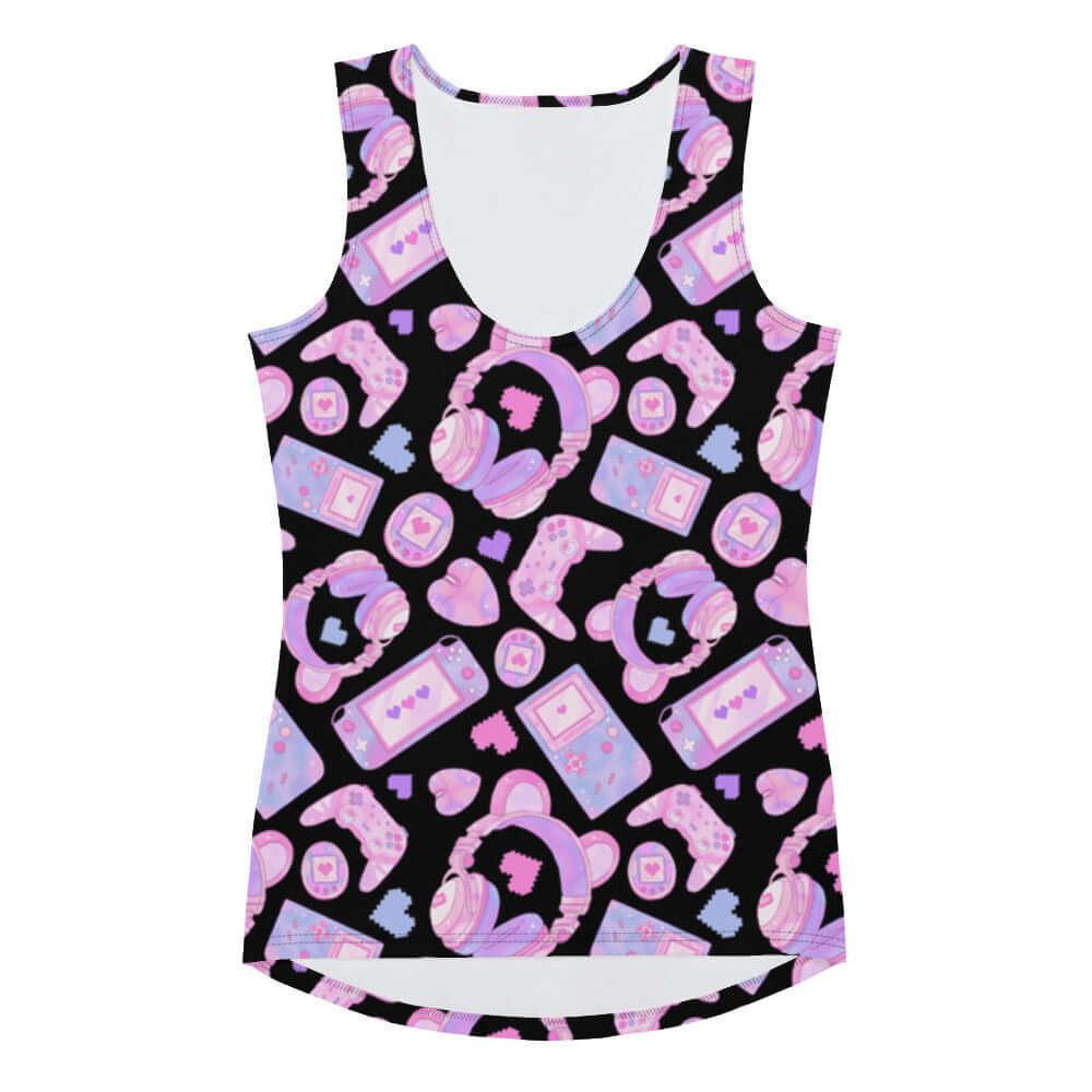 Cute and tough, the Gamer Girl Tank Top features a vibrant gaming design perfect for workouts and leveling up.