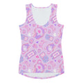 Cute and stylish Gamer Girl Tank Top featuring playful gaming graphics, perfect for gym workouts and embracing your nerdy side.