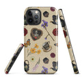 Stylish Gothic Tea Time iPhone® Tough Case featuring floral and whimsical designs for durable phone protection.