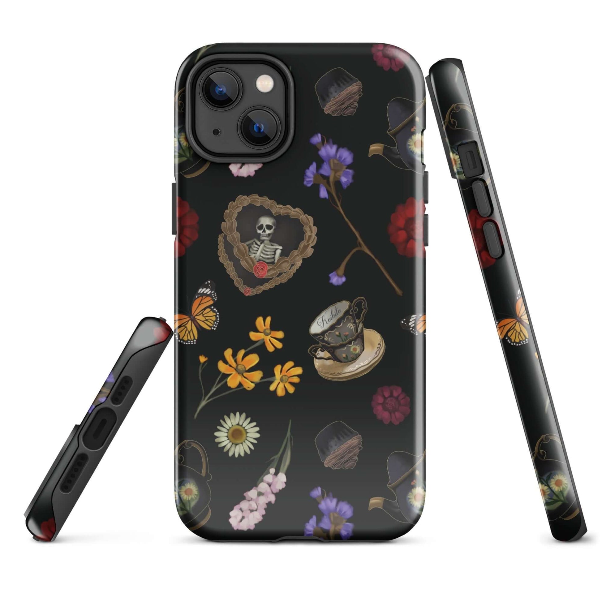 Stylish Gothic Tea Time iPhone® Tough Case features vibrant designs and dual-layer protection for your phone.