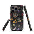 Stylish Gothic Tea Time iPhone® Tough Case features floral and skull designs, ensuring protection and a unique look.