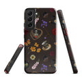 Gothic Tea Time Samsung® Tough Case features a vibrant floral and skull design for stylish phone protection.