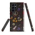 Stylish Gothic Tea Time Samsung® Tough Case featuring floral and skull designs, perfect for phone protection.