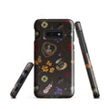 Gothic Tea Time Samsung® Tough Case features vibrant floral and skull designs, providing durable protection for your phone.