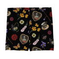 Gothic Tea Time Shorts feature a unique design with floral and skull patterns, perfect for comfort and style.