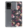 Gothic Teddy Samsung® Clear Case featuring a stylish design, perfect for protecting your phone while looking adorable.