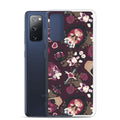 Stylish Gothic Teddy Samsung® Clear Case featuring adorable design for protection against scratches and dust.