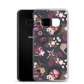 Stylish Gothic Teddy Samsung® Clear Case featuring a unique design to protect your phone from scratches and dirt.