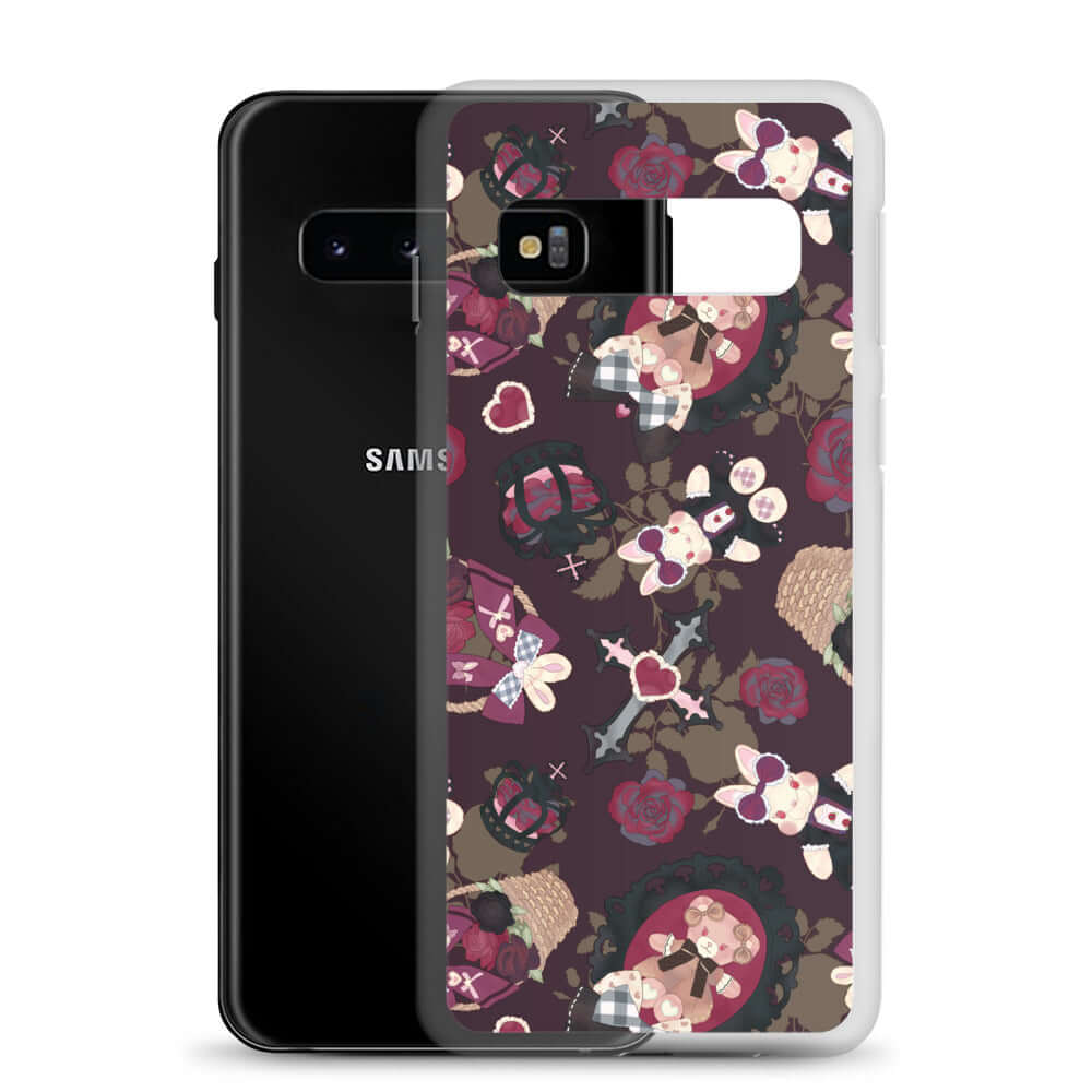 Stylish Gothic Teddy Samsung® Clear Case showcases adorable design while protecting your phone from daily wear.