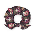 Gothic Teddy Scrunchie featuring a trendy design, perfect for adding style to any outfit while keeping hair secure.