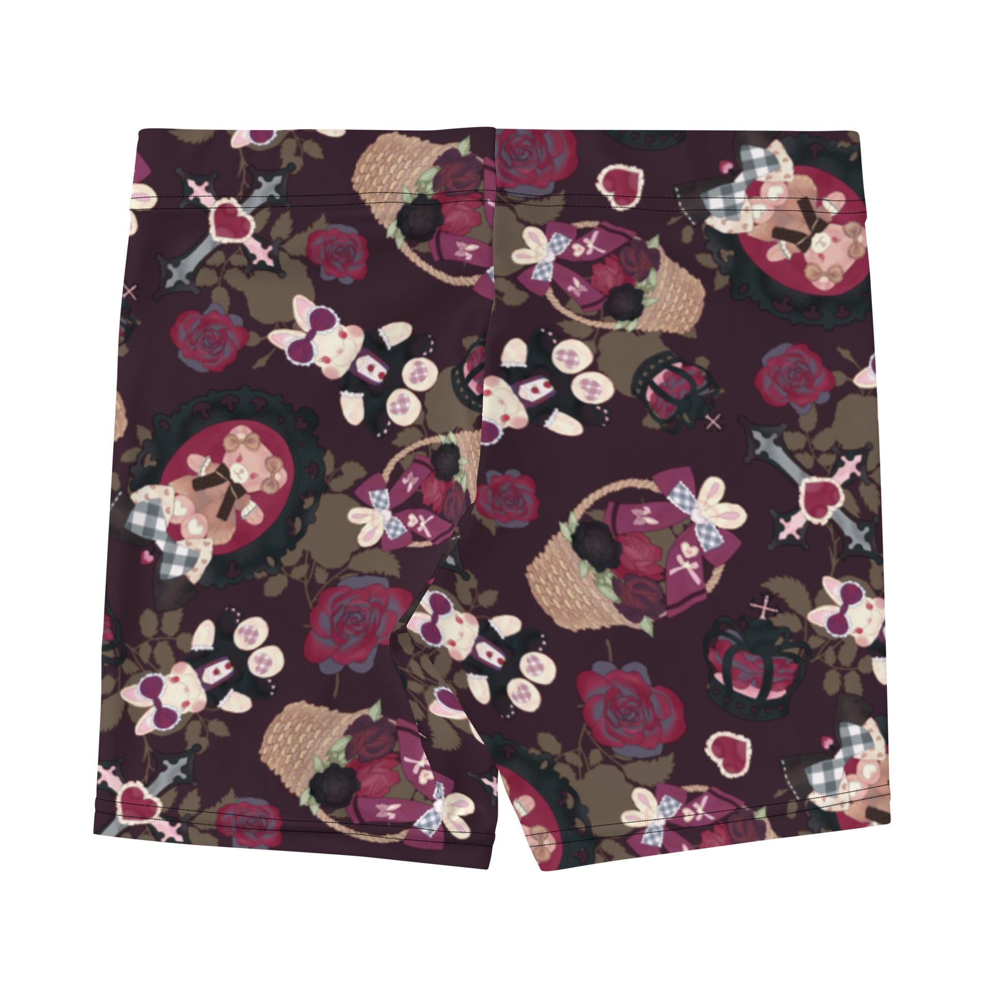 Gothic Teddy Shorts feature a cute all-over print, perfect for stylish comfort during workouts or casual wear.