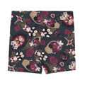 Gothic Teddy Shorts with a cute floral and teddy print, perfect for workouts or casual wear. Adorable and comfy!