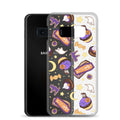 Sleek Halloween Treat Samsung® Clear Case featuring festive designs to protect your phone in style. Perfect for Halloween!